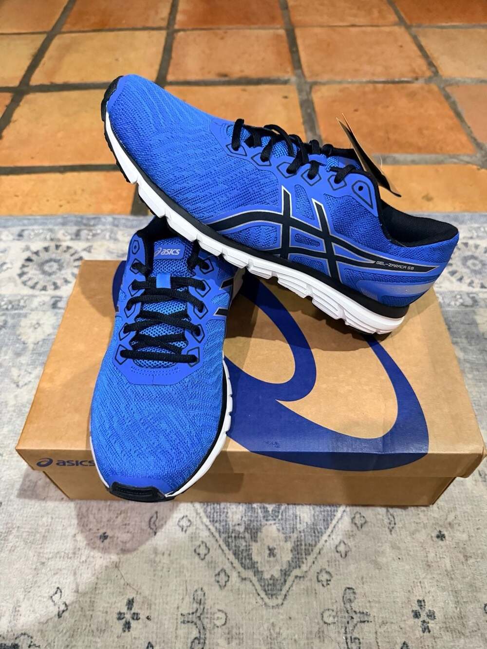 ASICS Gel-Zaraca 5 B Electric Blue Black Silver Running Shoes